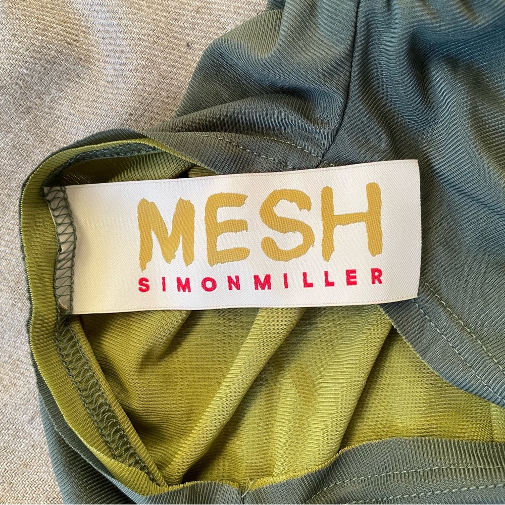 Simon Miller Mesh bodycon ruched dress